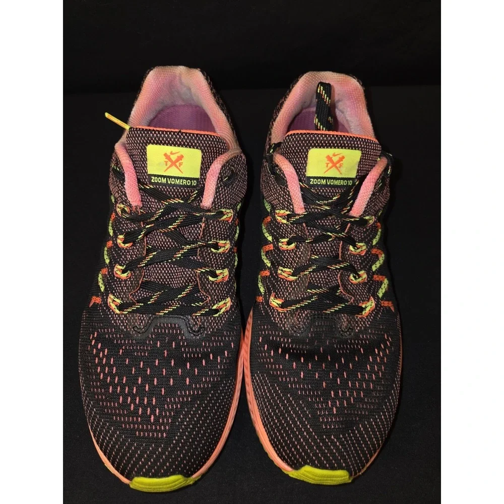 Nike Air Zoom‎ Vomero 10 Running Sneakers Black Low Women's 7.5 Shoes 717441-401